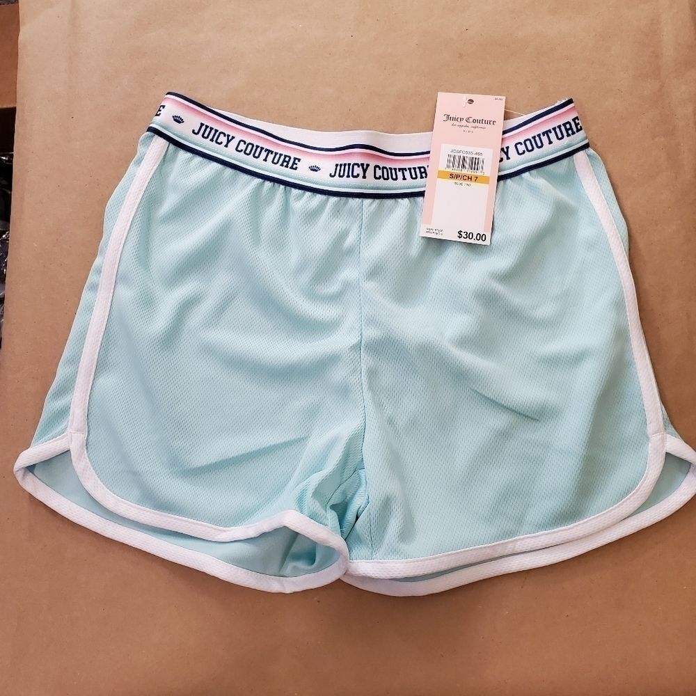 Juicy Couture Mesh Pull On Shorts Girls Size 7
